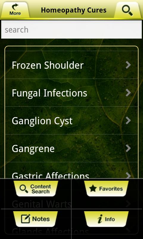 Homeopathy Cures Screen 2