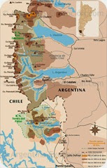 lago argentino mapa
