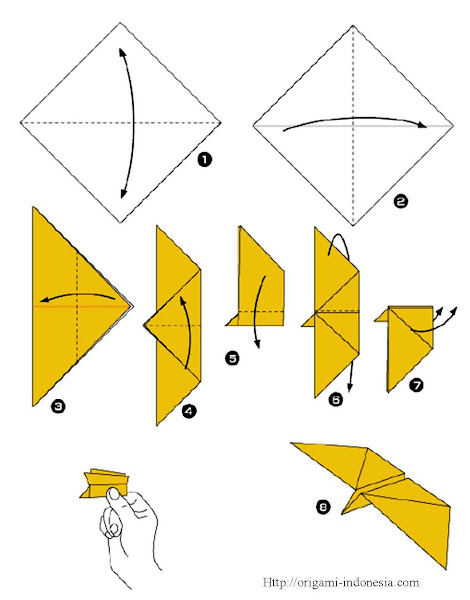 langkah langkah membuat Origami Pesawat  Fachri s Blog