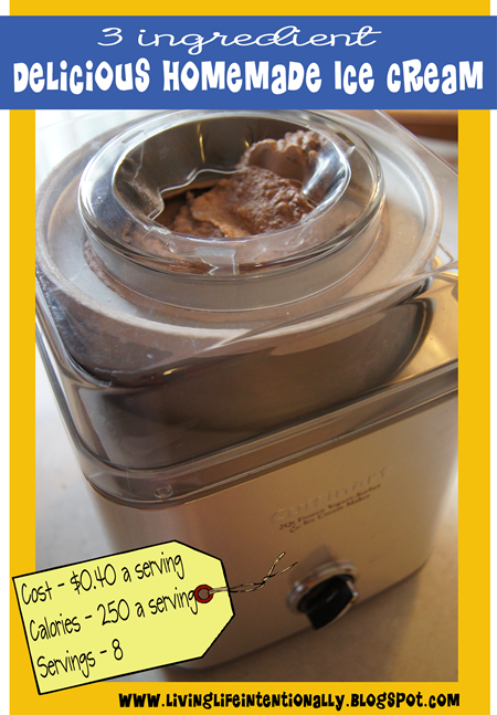 all recipes - Homemade Ice Cream Recipe Delicious Homemade Ice Cream Recipe that uses only 3 ingredients and costs 40 cents a serving! #recipes #icecream #dessert #summer