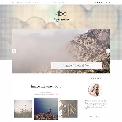 Template Vibe Personal cho blogspot