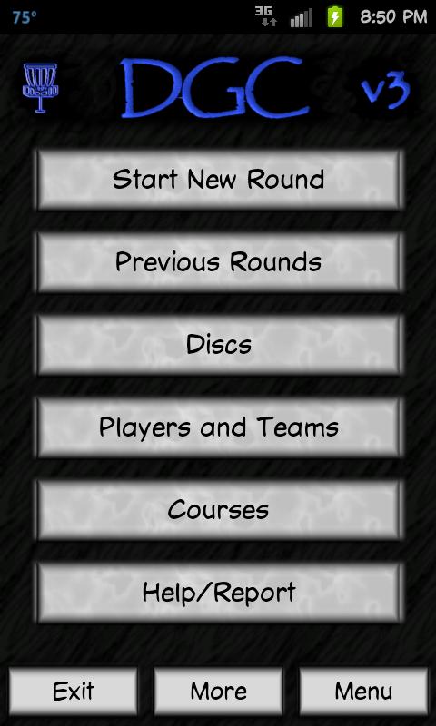 Disc Golf Companion Screen 1