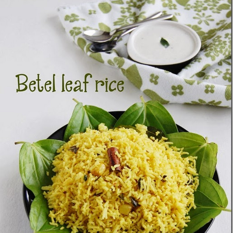 Betel leaf rice / Vetrilai sadham