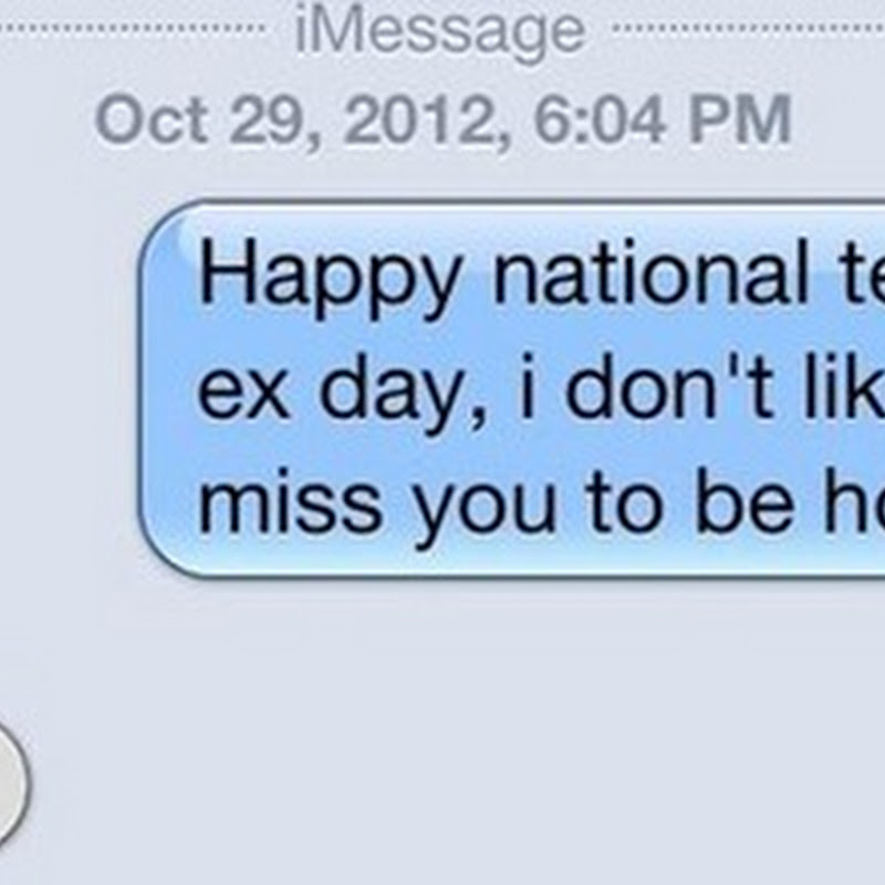 National Text Your Ex Day