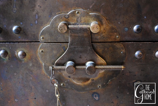 Found: Vintage Brass Trunk vintage brass trunk9