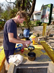 Breakfast in Salta.