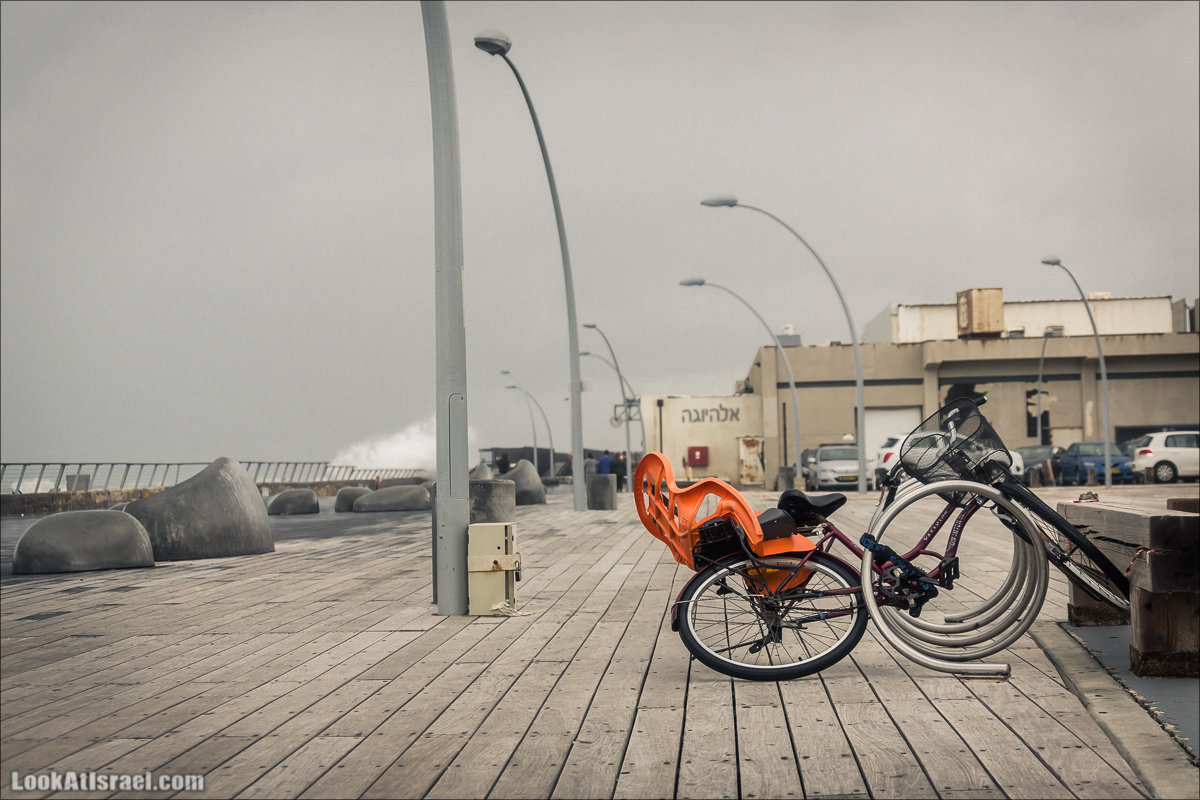 LookAtIsrael.com - Прогулка по дождливому Тель Авиву | Rain in Tel Aviv