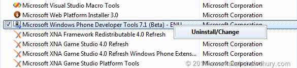 WP7.1 Mango SDK Beta 2 Installation Screen 3 WP7.1 Mango SDK Beta 2 Installation Screen 3