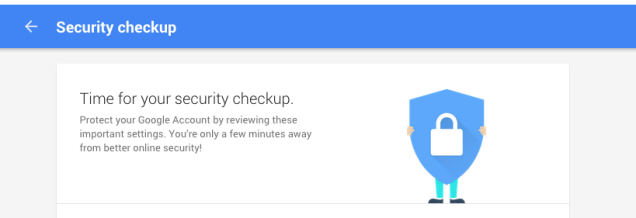 Google Security checkup