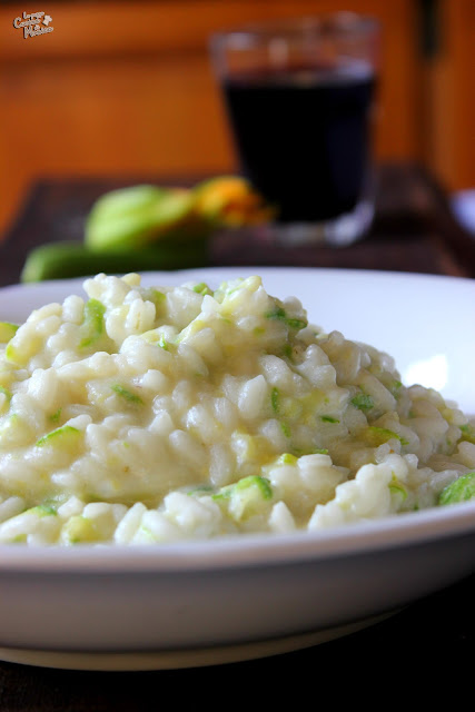 poche parole & risotto zucchine e ricotta