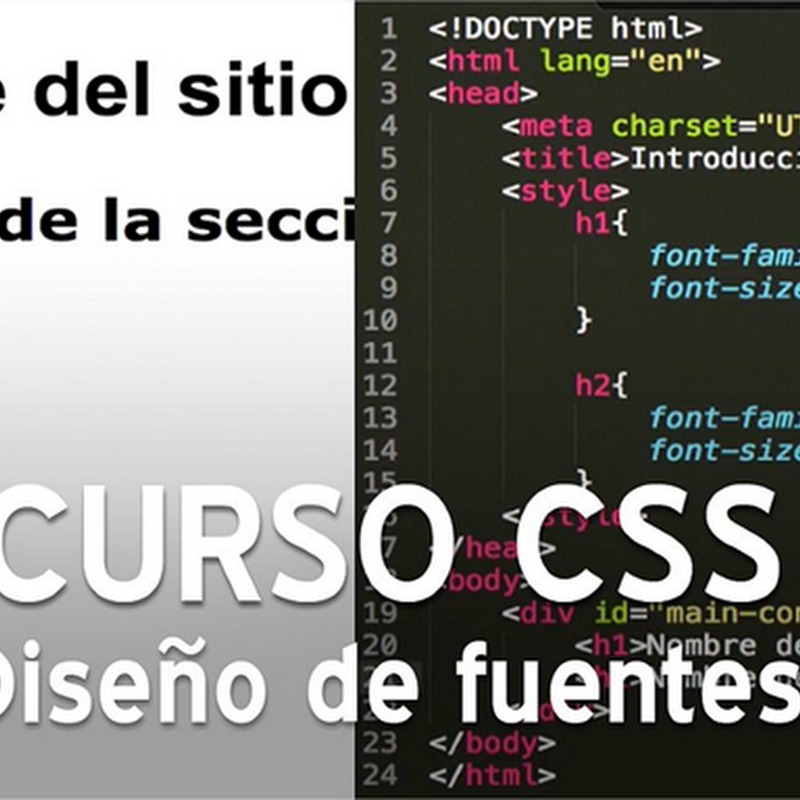 Curso CSS, diseño de fuentes