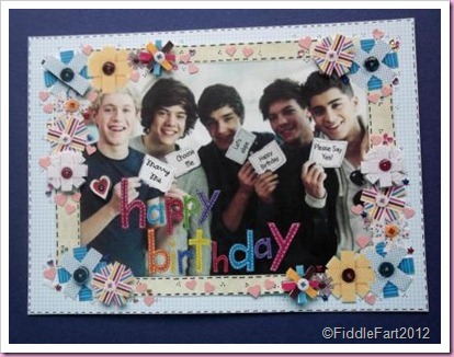 One Direction Birthday card