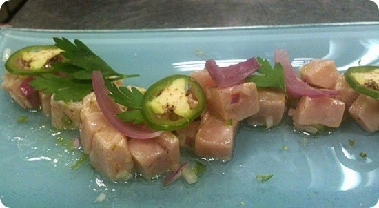Cheviche di pesce spada Cheviche di pesce spada
