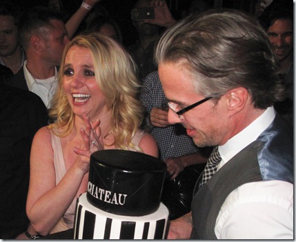 Britney Spears and Jason Trawick party at Chateau Nightclub in Las Vegas
