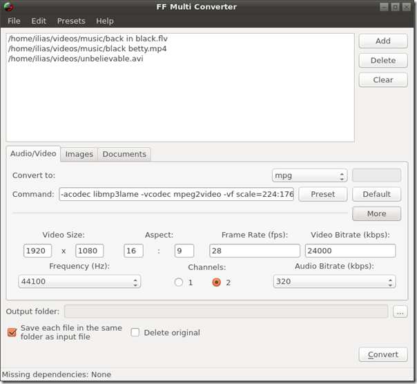 ffmulticonverter1.5.0-screen1