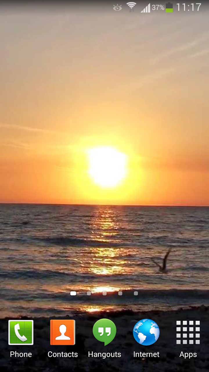 Sunset Ocean Live Wallpaper HD Screen 1