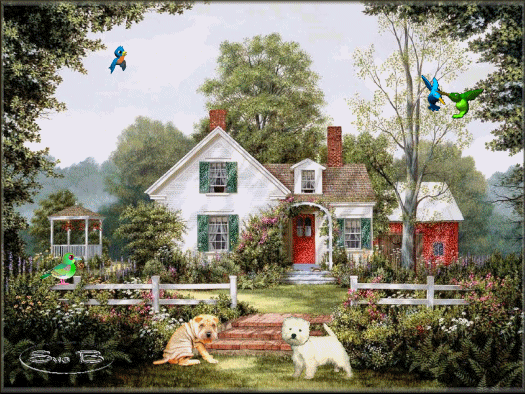 Imagem para face gif casa beija-flor cachorrinhos passarinhos 1845