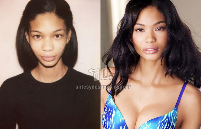 Photos of top model Chanel Iman without makeup