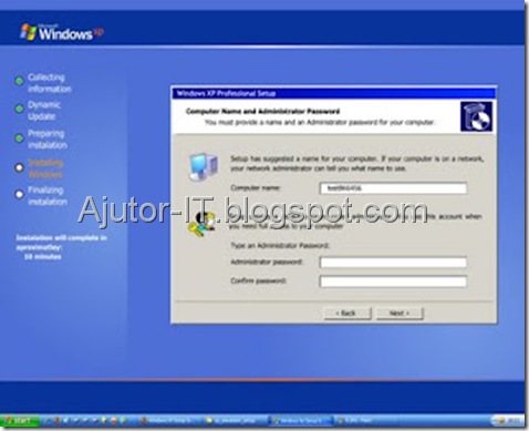 Ghid Instalare Windows XP 10