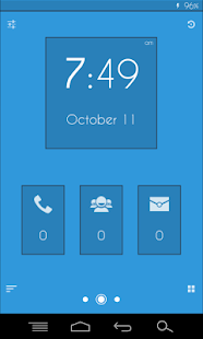 Free Download Flat Blue - Zooper Widget Pro APK for Android