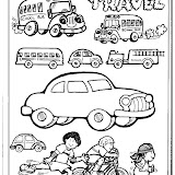 LAMINAS DE MEDIOS DE TRANSPORTE PARA COLOREAR