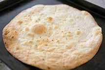 toast in oven until lightly browned