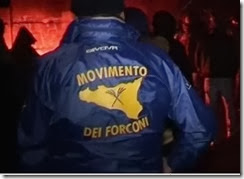 Movimento da Forquilha - Camionistas bloqueiam estradas de Itália. Dez. 2013