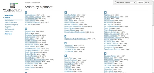 WikiPaintings Search WikiPaintings Search