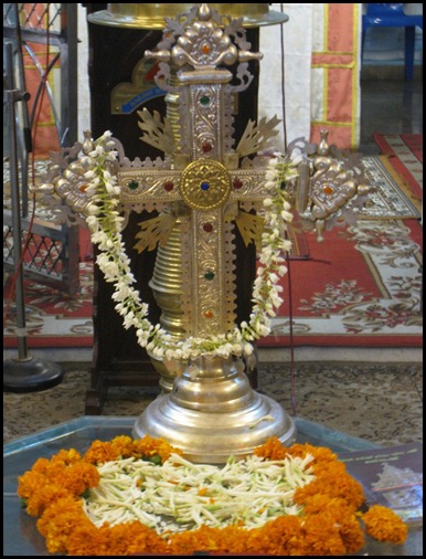 Cross Decorated with Flowers