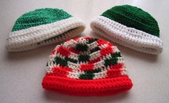 Multi and green hats