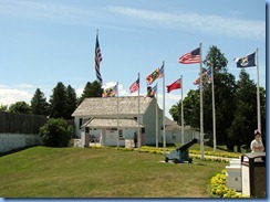 3393 Michigan Mackinac Island - Carriage Tours - Fort Mackinac Avenue of Flags