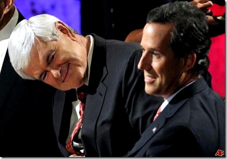 Gingrich and Santorum 2