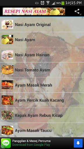 Resepi Nasi Ayam