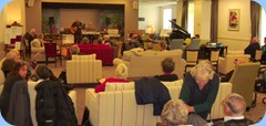 Kevin and Jan Johnston playing to NSOKC members and residents of the Settlers Lifestyle Village
