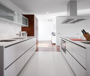 Cocina cocina diseño minimalista blanco
