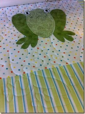 Frog quilting