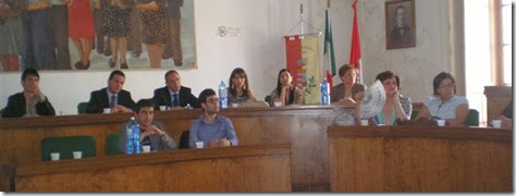 Uno scorcio del consiglio comunale (foto Caltagirone)