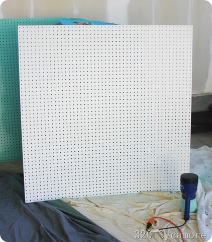 paint pegboard