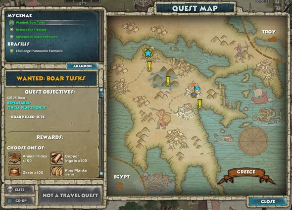 Quest map.