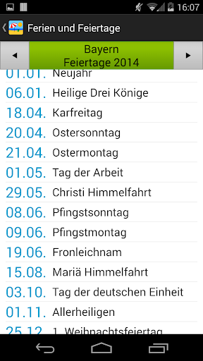 【免費生產應用App】Deutsche Feiertage & Ferien-APP點子