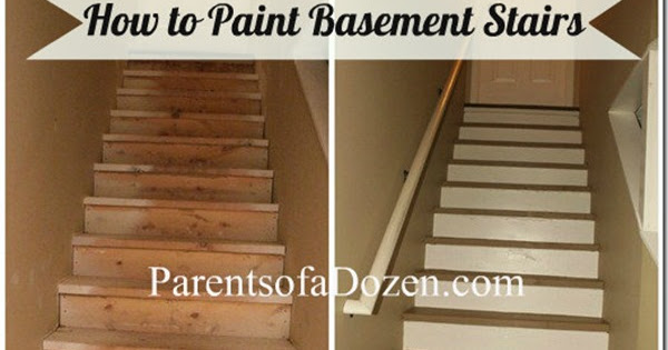 Pas Of A Dozen How To Refinish Basement Stairs How To Refinish Basement Stairs, Easiest Way To Paint Basement Stairwell