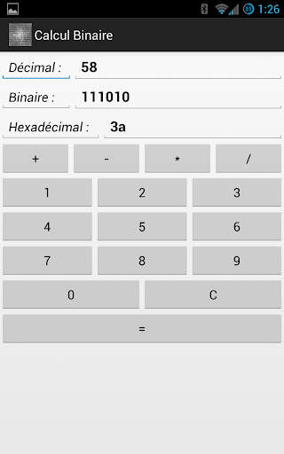 binary calculations