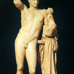 52.- Praxíteles. Hermes con el niño Dionisios