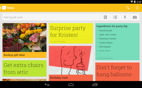 Google Keep - screenshot thumbnail