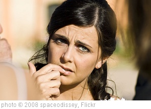 'Worried bride' photo (c) 2008, spaceodissey - license: http://creativecommons.org/licenses/by/2.0/