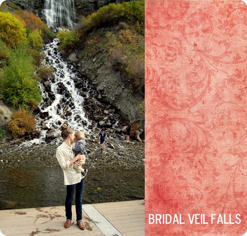 bridal veil falls collage