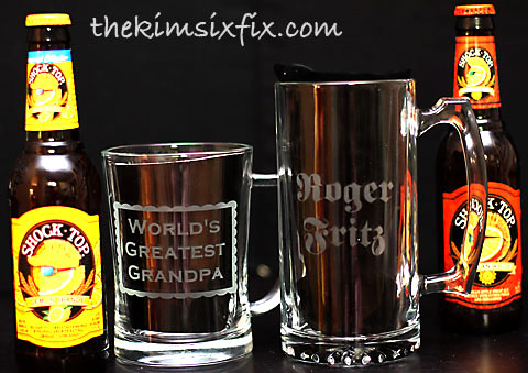 Fathers day personalized beer mug