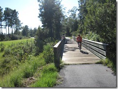 Wooden Bridge on bike path