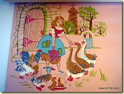 Cinderella feeds the geese