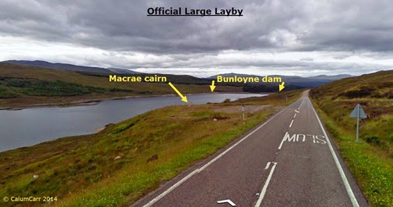 Official large layby and cairn Official large layby and cairn